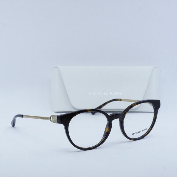 FINAL PRICE NEW MICHAEL KORS KEA MK4048 3293 HAVANA GOLD EYEGLASSES - Picture 8 of 9